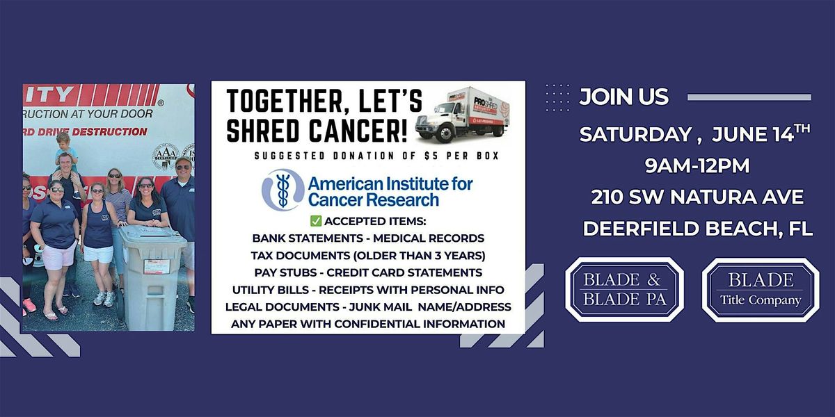Lets Shred Cancer 2025!, 14 June | Event in Deerfield Beach | AllEvents