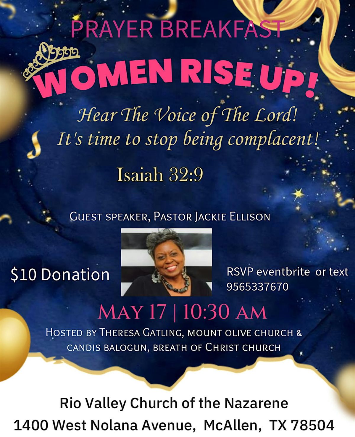 Women Rise Up Prayer Breakfast, 17 May | Event in McAllen | AllEvents