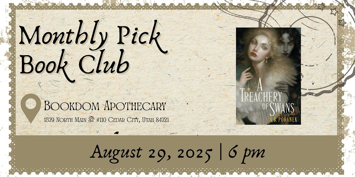 A Treachery of Swans | Monthly Pick Book Club, 29 August | Event in Cedar City | AllEvents