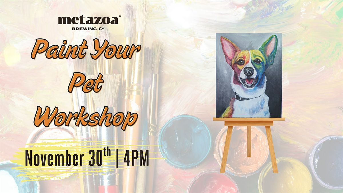 Paint Your Pet Workshop, 30 November | Event in Indianapolis | AllEvents