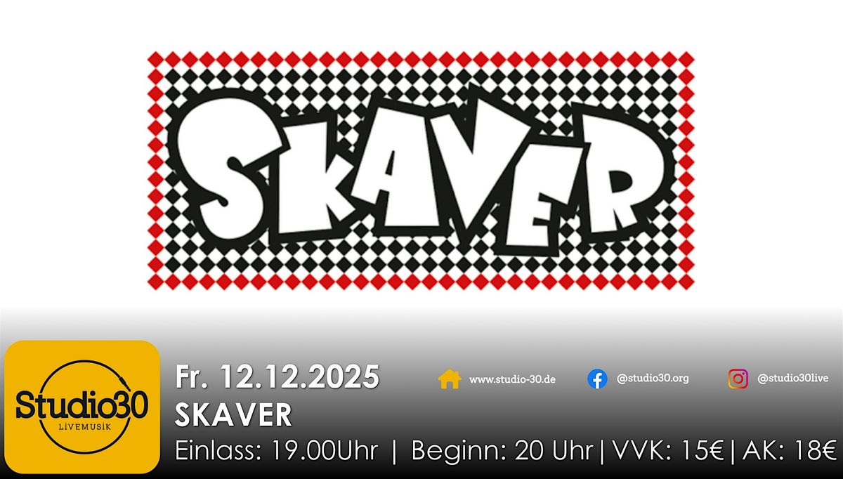 Skaver|Studio 30, 12 December | Event in Saarbrücken | AllEvents