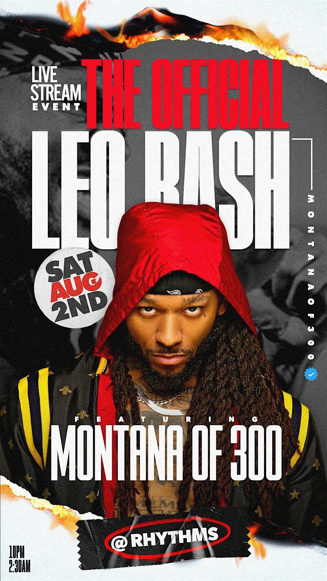 Official Leo Bash Ft Montana Of 300, 16 August | Event in Lafayette | AllEvents