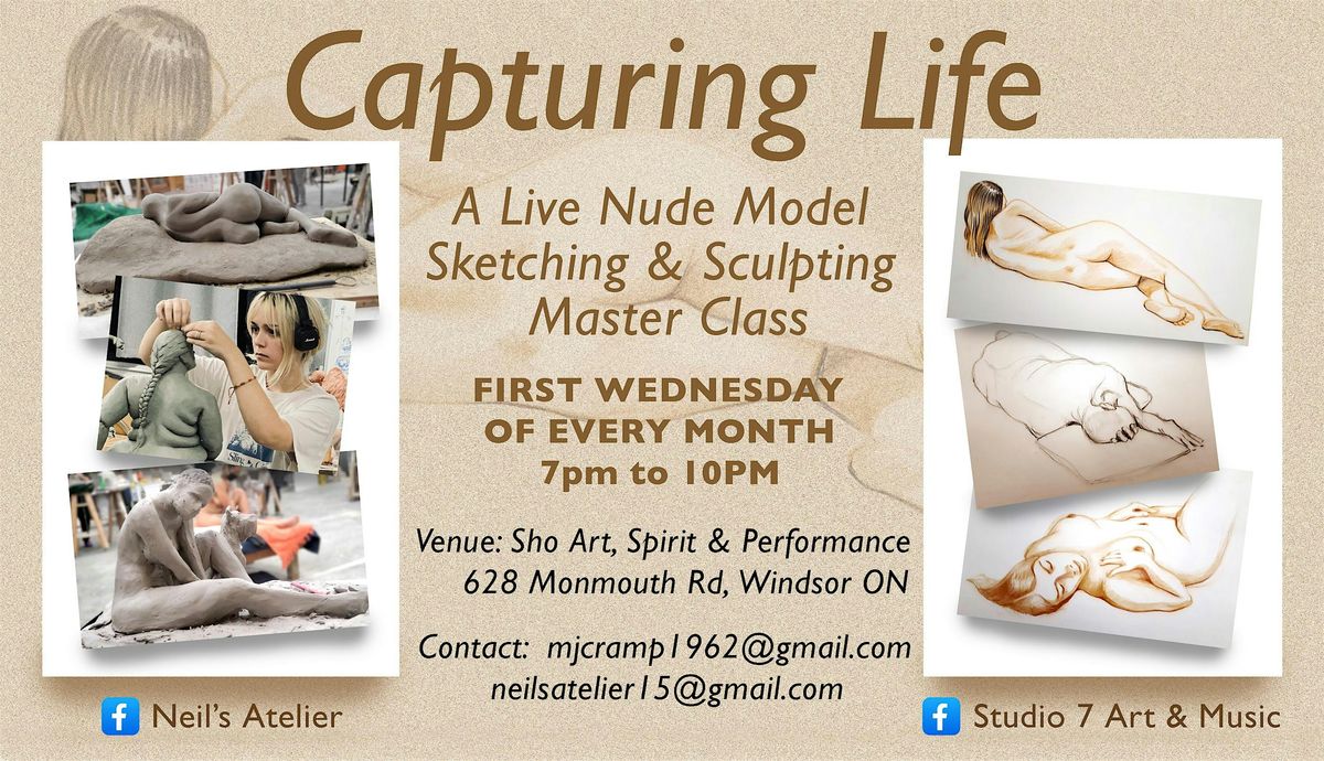Capturing Life - A Live Nude Model Sketching & Sculpting Master Class | Event in Windsor | AllEvents