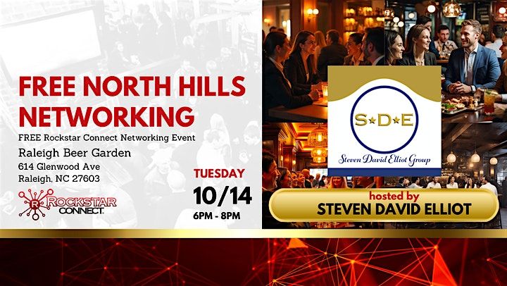 Free  North Hills Networking Rockstar Connect Event (October, NC), 14 October | Event in Raleigh | AllEvents