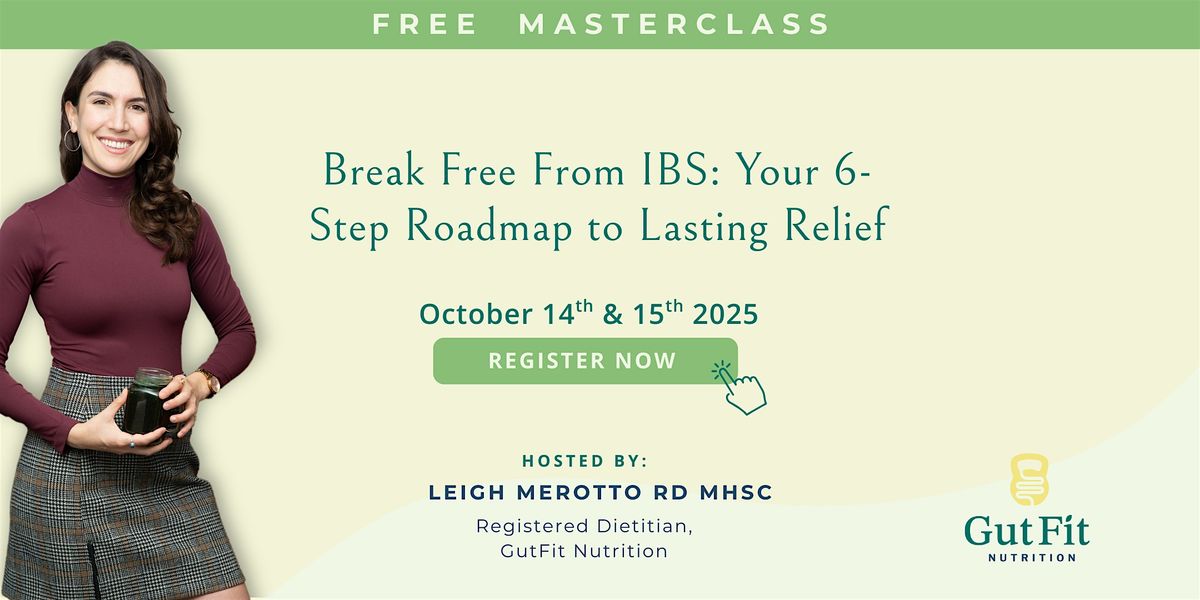 Break Free From IBS: Your 6-Step Roadmap to Lasting Relief, 15 October | Event in Toronto | AllEvents