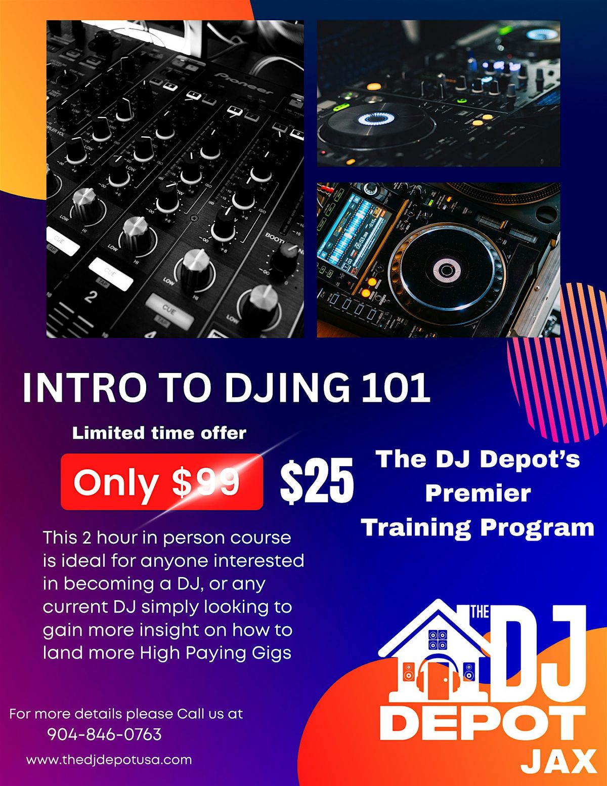 The DJ Depot’s Intro DJ Course 101, 7 May | Event in Jacksonville | AllEvents