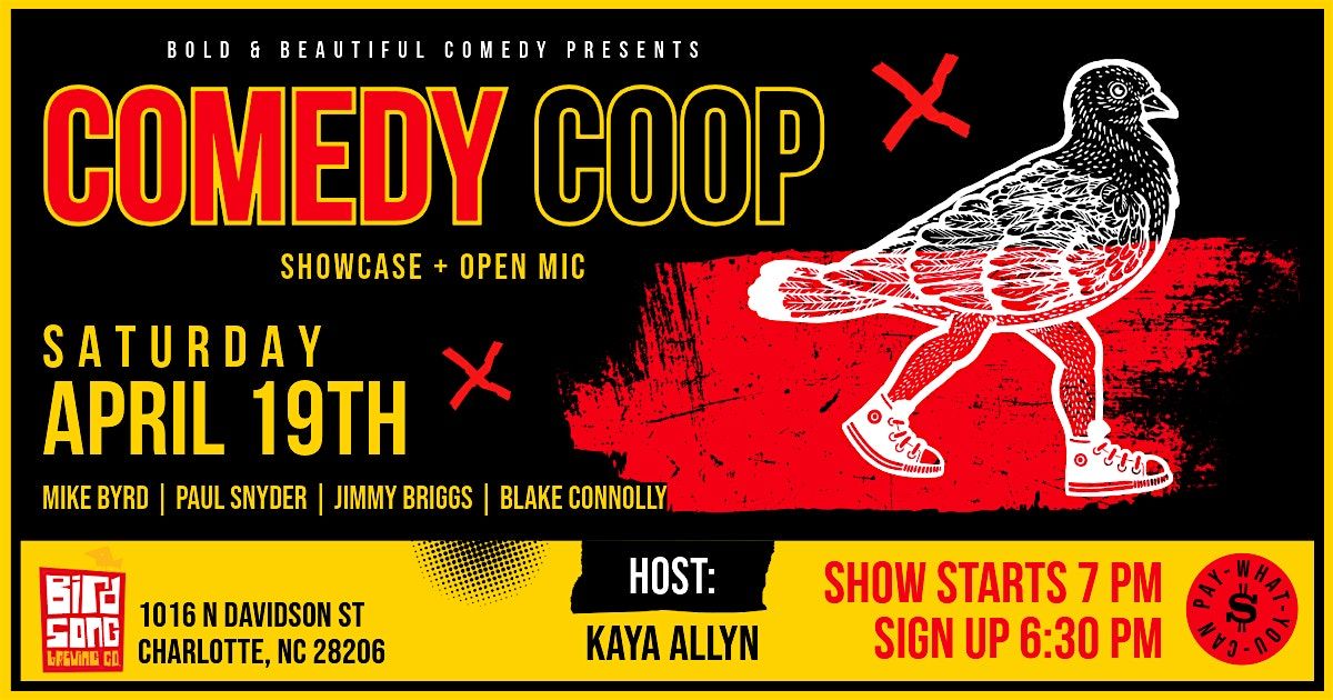 Comedy Coop: Showcase + Open Mic | Event in Charlotte | AllEvents