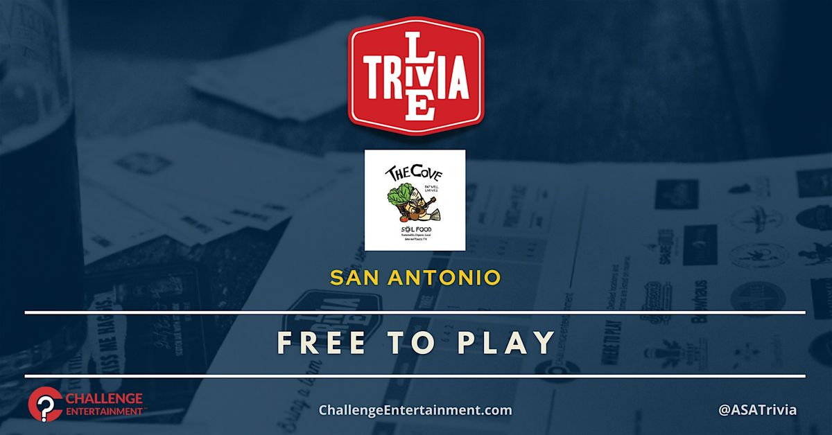Live Trivia Nights at The Cove - San Antonio | Event in San Antonio | AllEvents