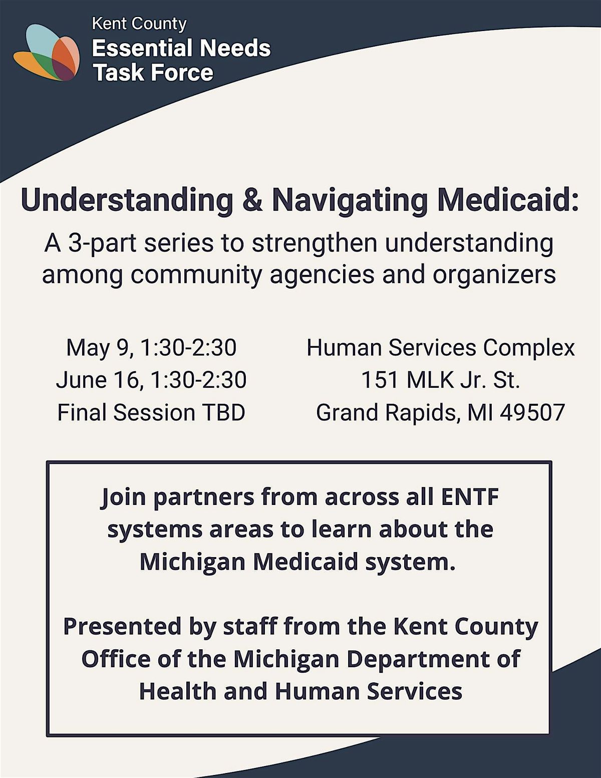 Understanding & Navigating Medicaid: A 3-Part Series, 9 May | Event in Grand Rapids | AllEvents