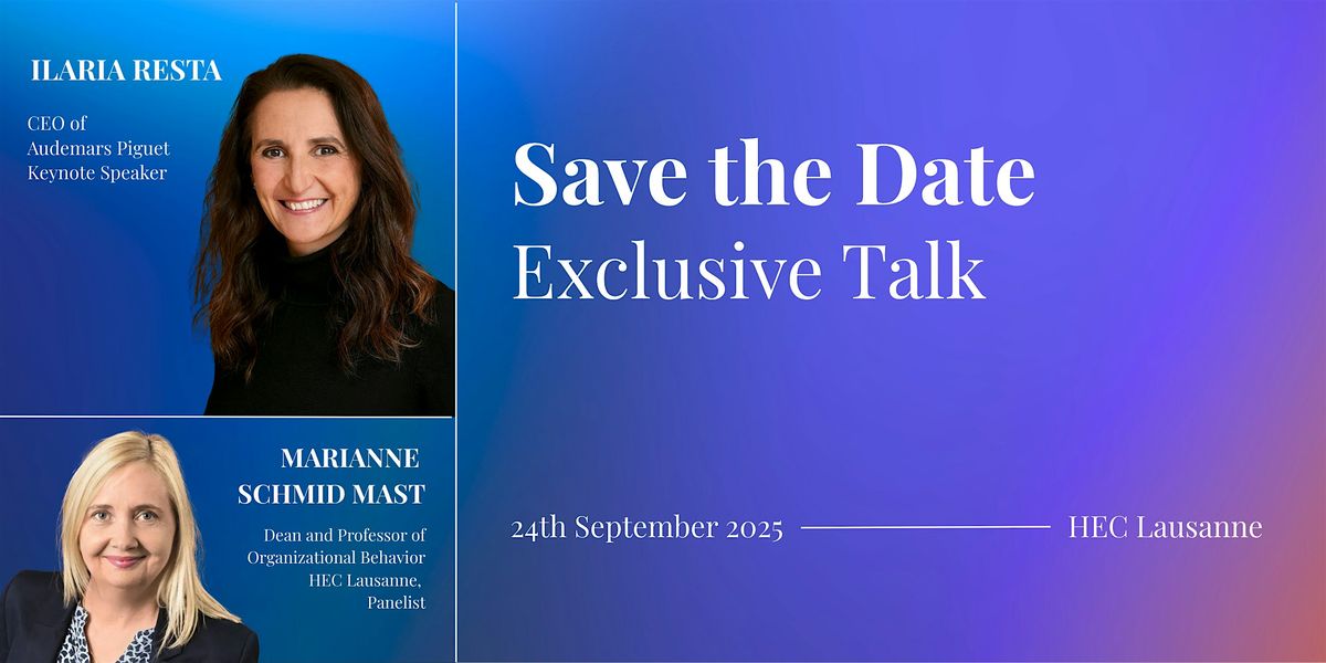 What Kind of Leadership Do We Need in an Uncertain World?, 24 September | Event in Lausanne | AllEvents