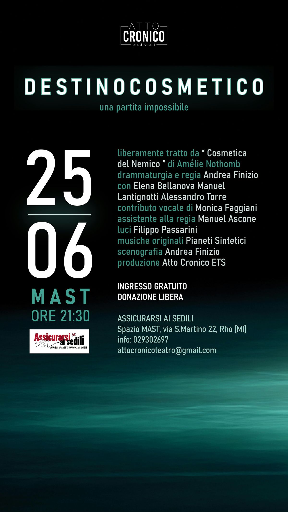 D E S T I N O C O S M E T I C O, 25 June | Event in Rho | AllEvents