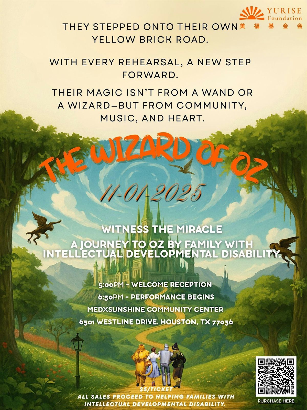 The Wizard of Oz - Witness the Miracle. A Journey to Oz by Family with IDD, 1 November | Event in Houston