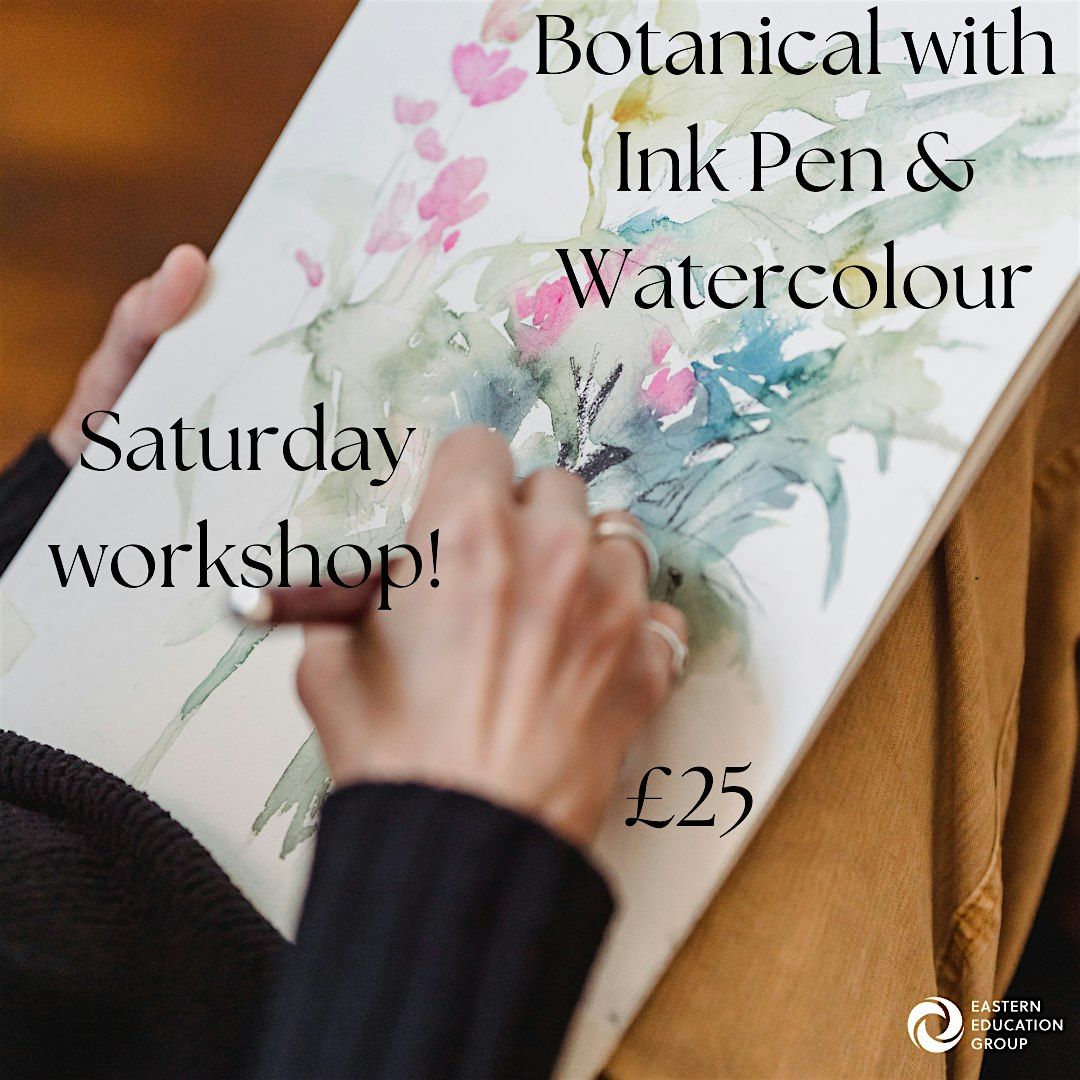Botanical With Ink Pen & Watercolour, 25 October | Event in Sudbury | AllEvents