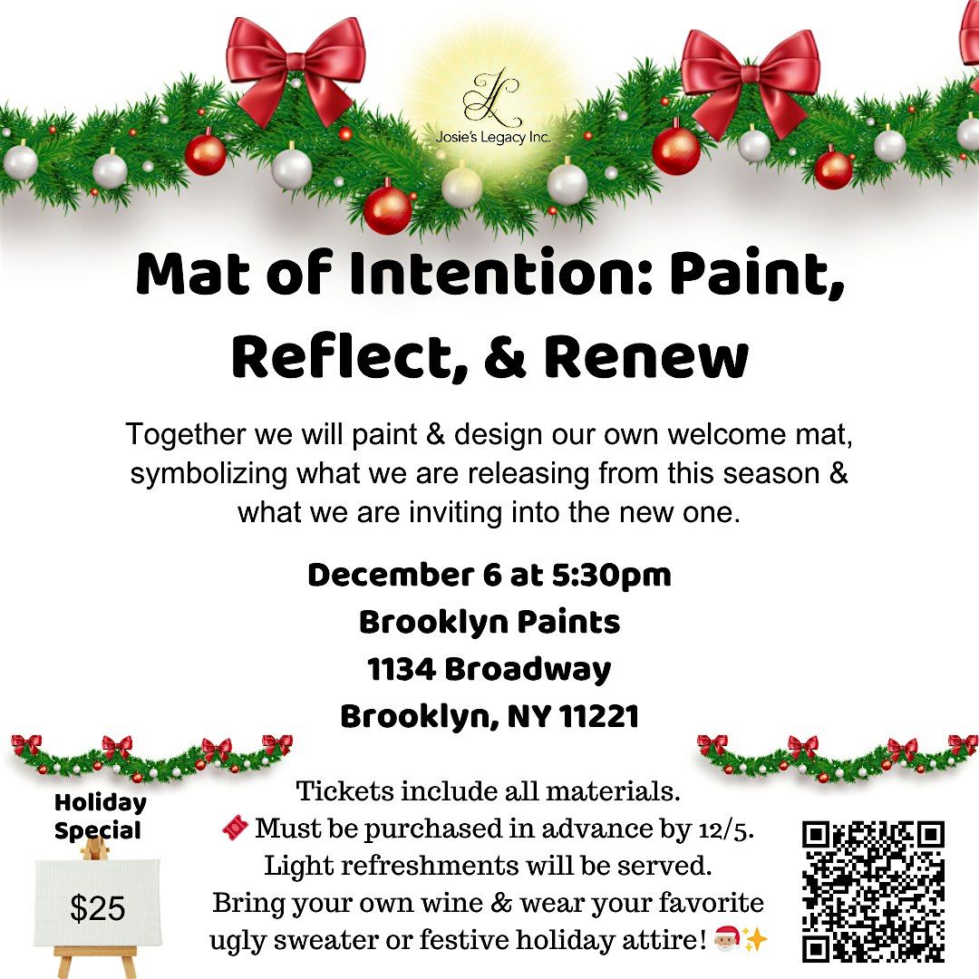 Mat of Intention: Paint, Reflect, and Renew, 6 December | Event in Brooklyn | AllEvents