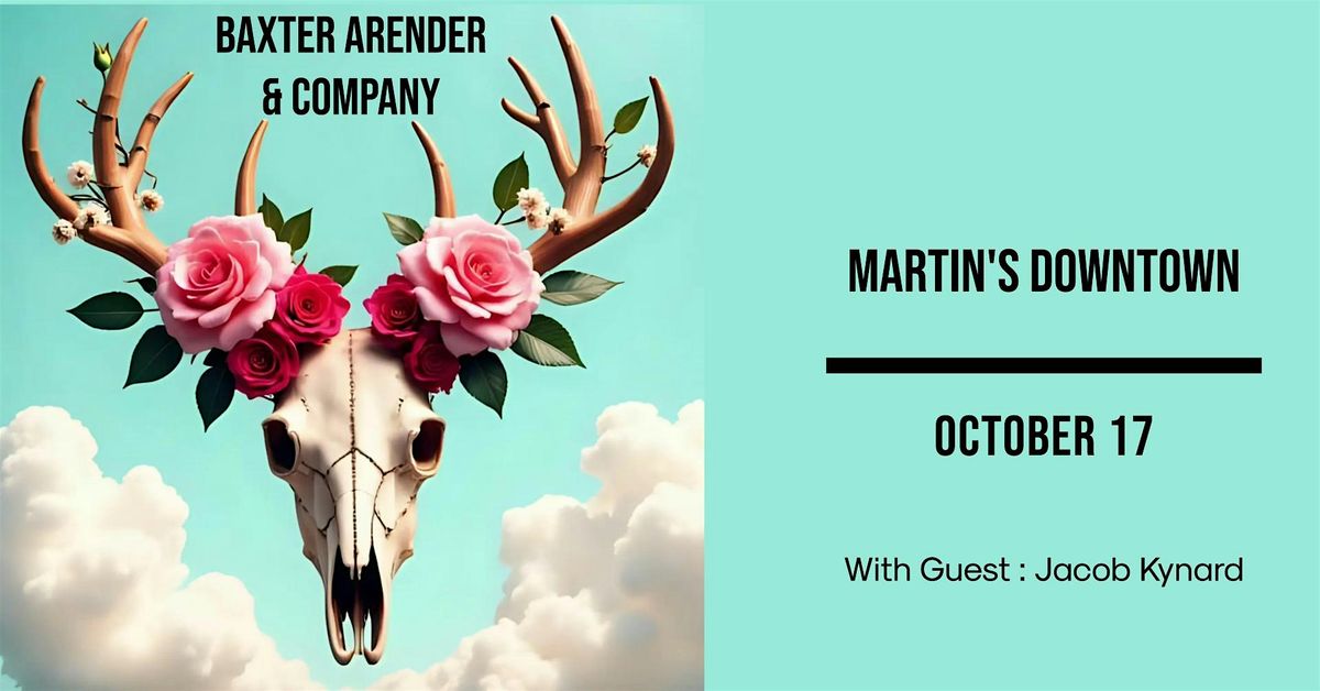 Baxter Arender & Company with Jacob Kynard at Martin's Downtown, 17 October | Event in Jackson | AllEvents