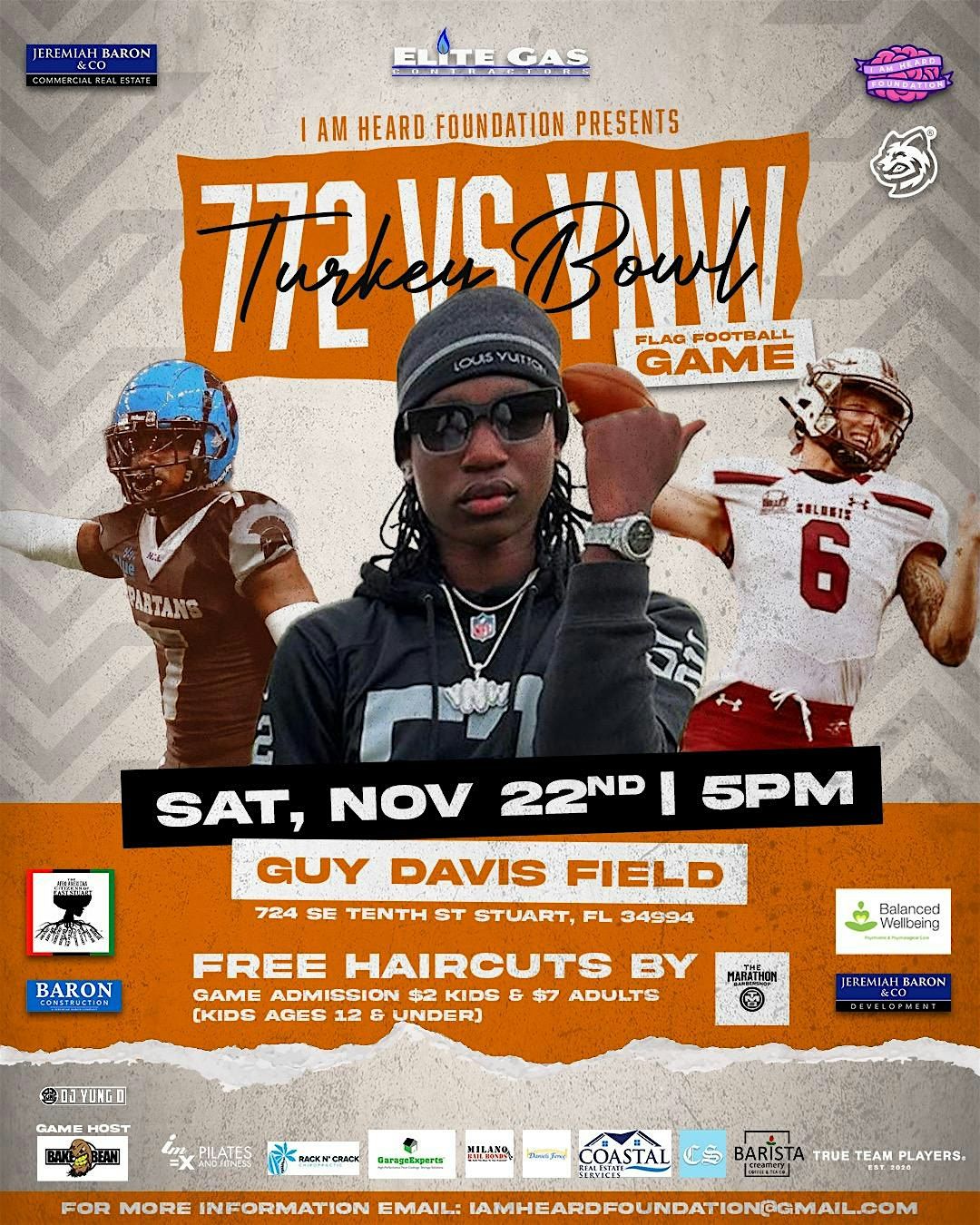 772 vs YNW Turkey Bowl Flag Football Game, 22 November | Event in Stuart | AllEvents