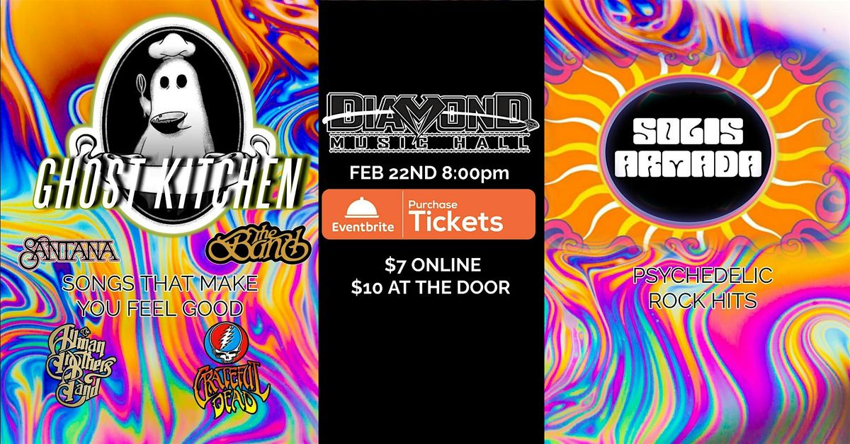 GHOST KITCHEN AND SOLIS ARMADA at DIAMOND MUSIC HALL, 21 November | Event in saint peters | AllEvents