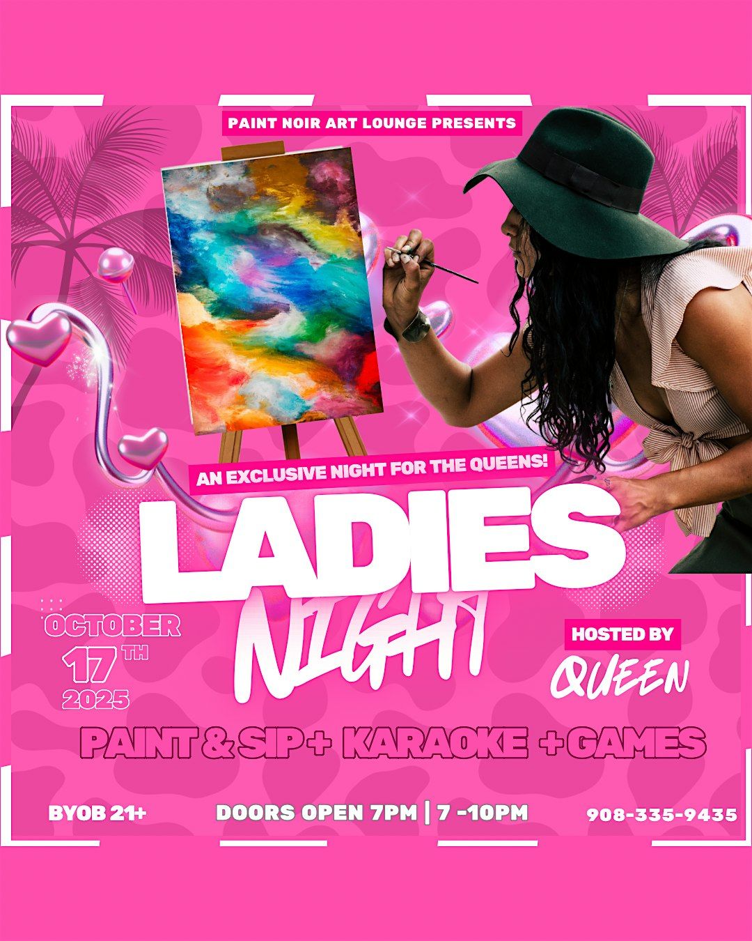 Ladies Paint, Sip & Karaoke Night, 17 October | Event in Union | AllEvents