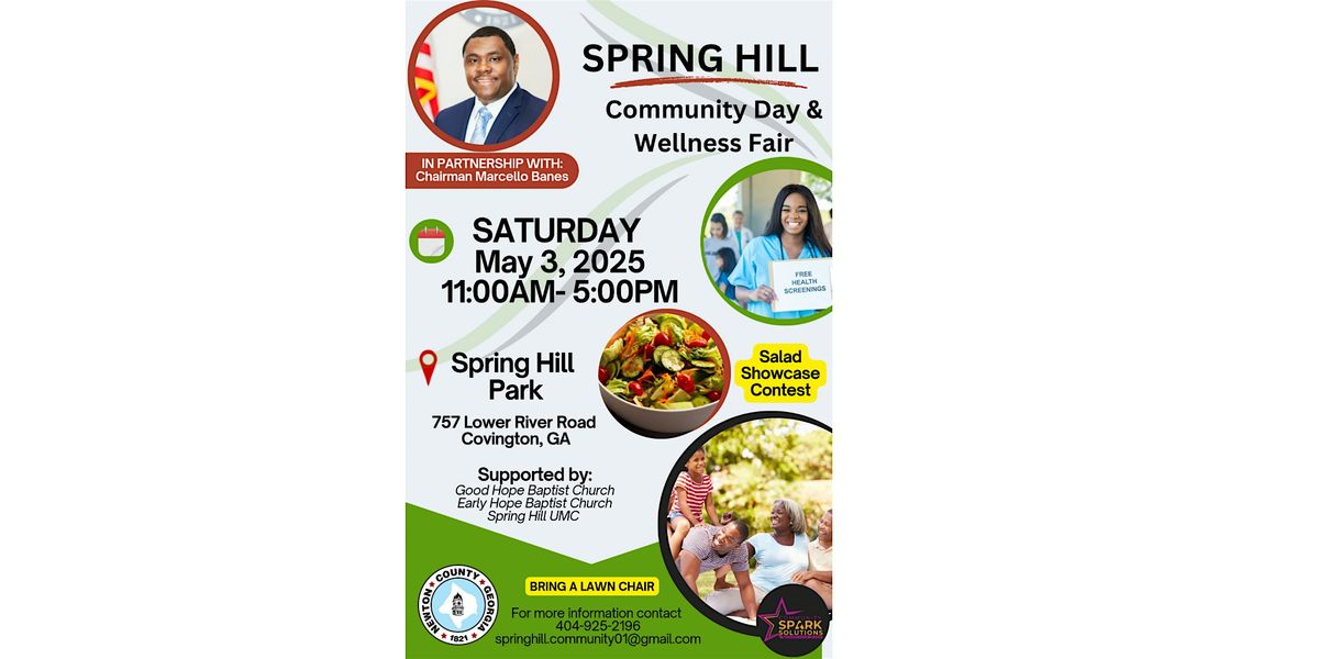Spring Hill Community Day and Wellness Fair, 3 May | Event in Covington | AllEvents