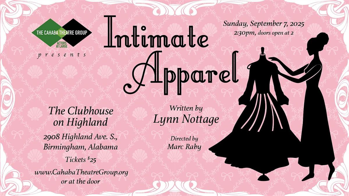 Intimate Apparel by Lynn Nottage, 7 September | Event in Birmingham | AllEvents