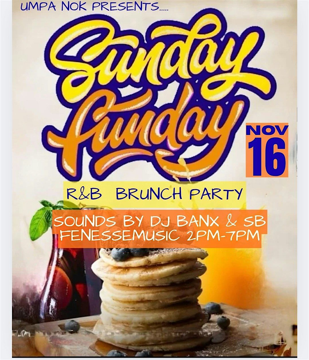 SUNDAY FUNDAY R&B BRUNCH PARTY IN SALINAS, 16 November | Event in Salinas | AllEvents