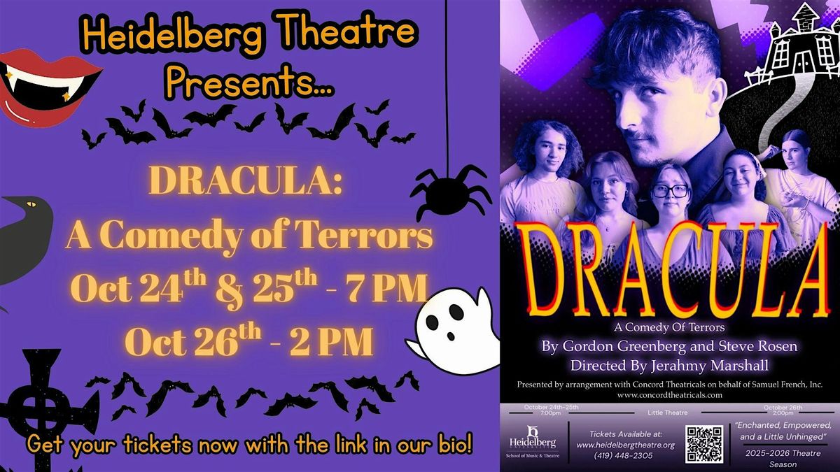 Dracula: A Comedy of Terrors, 24 October | Event in Tiffin | AllEvents