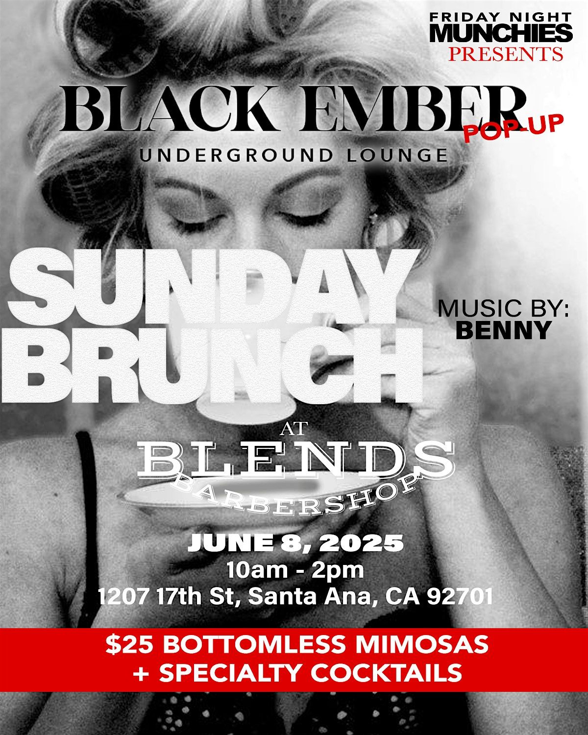 BLACK EMBER POP UP LOUNGE, 8 June | Event in Santa Ana | AllEvents