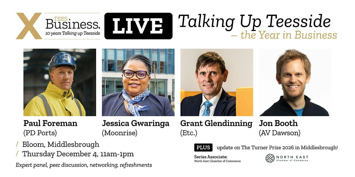 Tees Business LIVE – December 2025, 4 December | Event in Middlesbrough | AllEvents