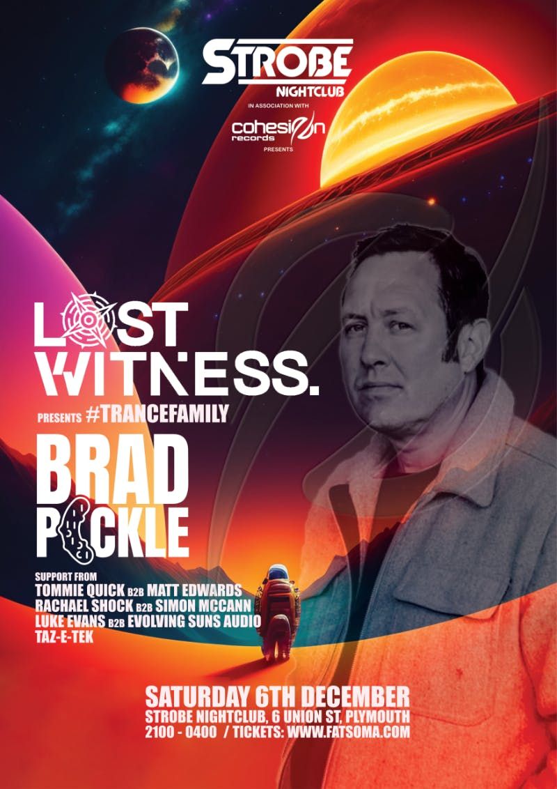 Strobe Nightclub &amp; Cohesion Records Presents: LOST WITNESS &amp; BRAD PICKLE, 6 December | AllEvents
