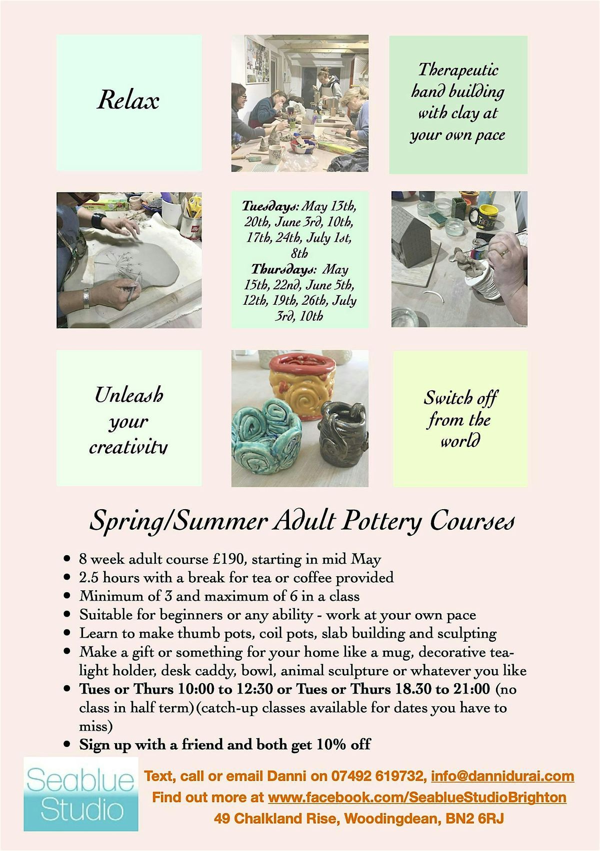 Pottery 8 week hand-building course | Event in Brighton and Hove | AllEvents