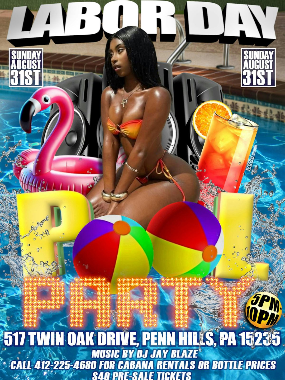 Labor Day Pool Party, 31 August | Event in Pittsburgh | AllEvents