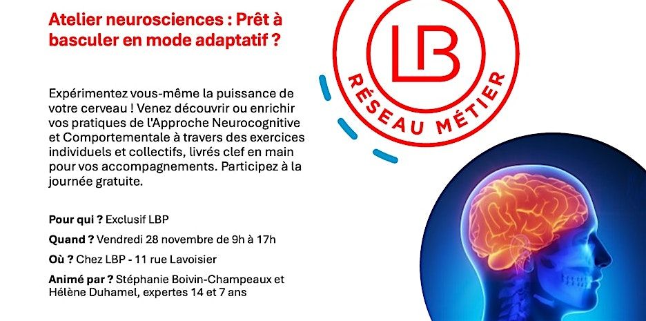 Atelier Neurosciences : prêt à basculer en mode adaptatif ?, 23 March | Event in Paris | AllEvents