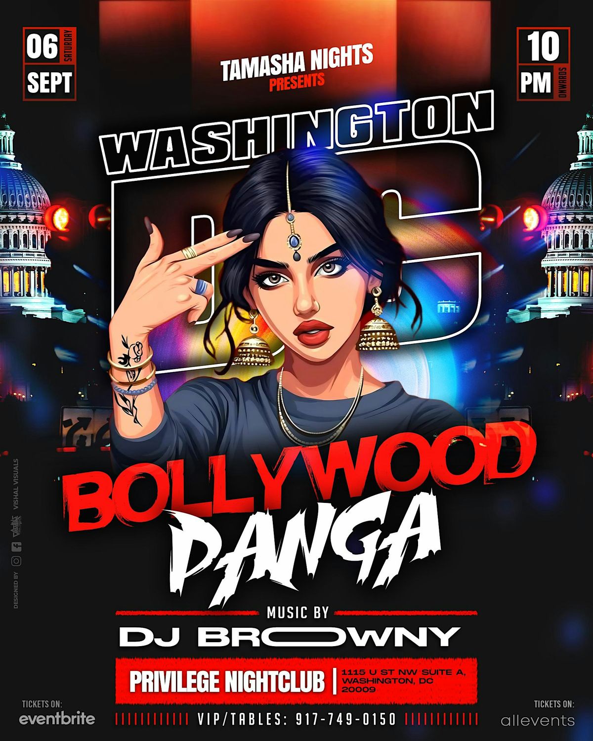 D.C. BOLLYWOOD PANGA WITH DJ BROWNY @PRIVILEGE NIGHTCLUB