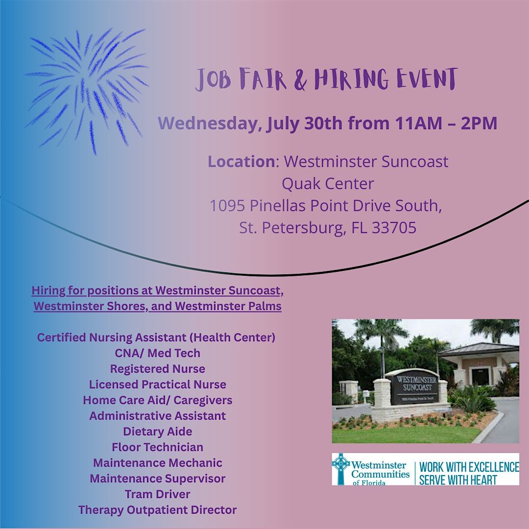 Job Fair & Hiring Event, 6 August | Event in Bradenton | AllEvents