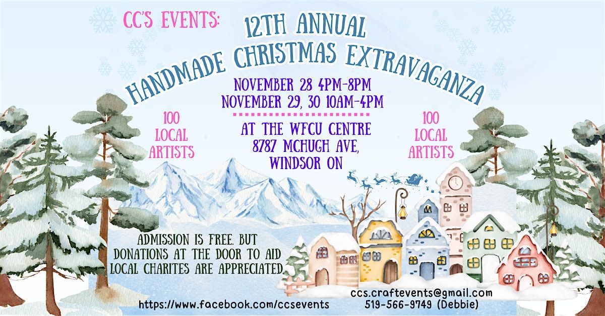 CC's Events 12th Annual Handmade Christmas Extravaganza, 28 November | Event in Windsor | AllEvents