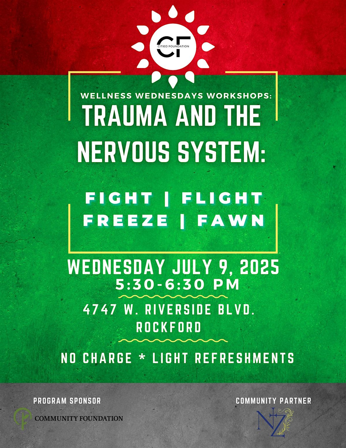 Wellness Wednesdays: Trauma and the Nervous System, 9 July | Event in Rockford | AllEvents