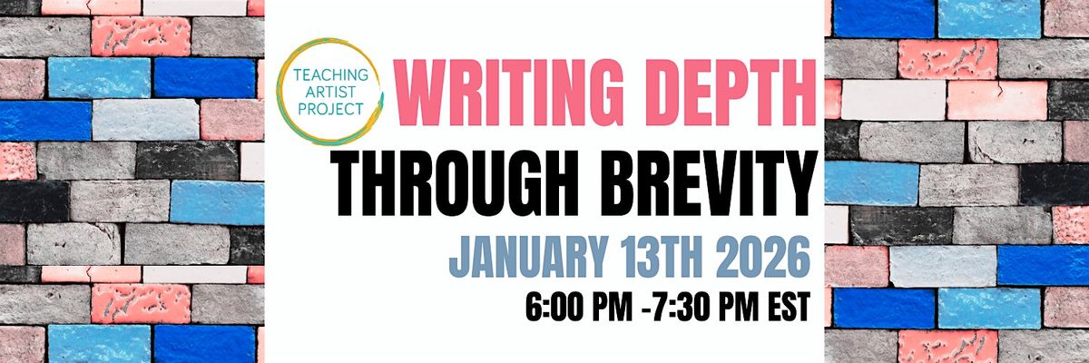 (Writing) Depth Through Brevity, 13 January | Event in New York | AllEvents