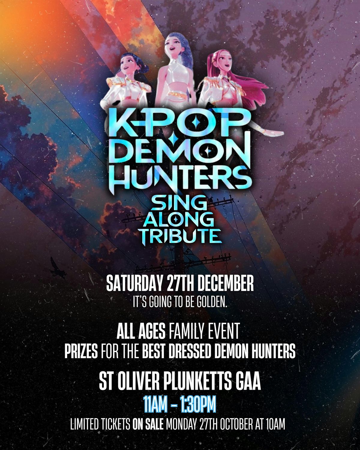 K-Pop Demon Hunters sing-along tribute - Sat 27th Dec - 11am, 27 December | Event in Dublin | AllEvents