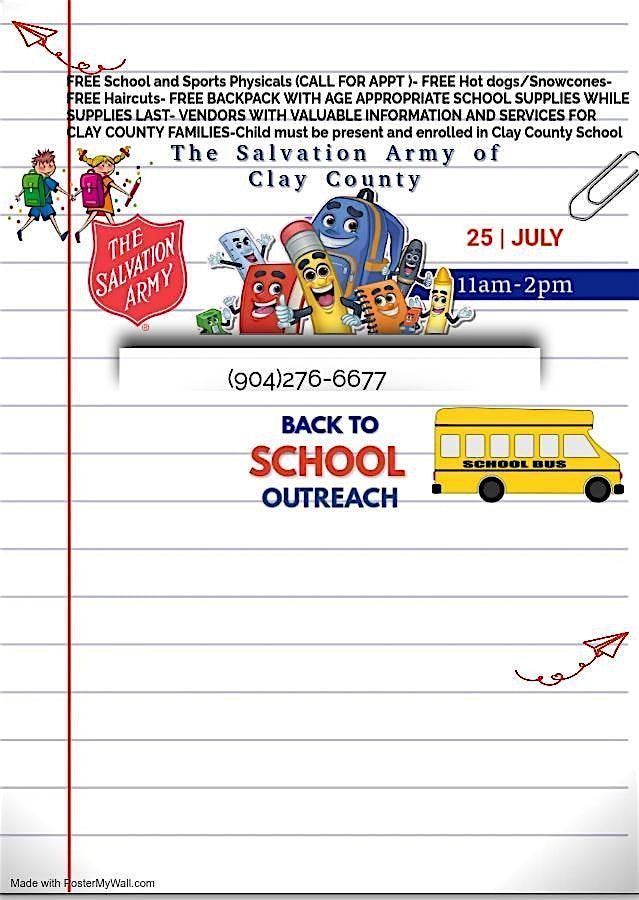 The Salvation Army of Clay County, 25 July | Event in Middleburg | AllEvents