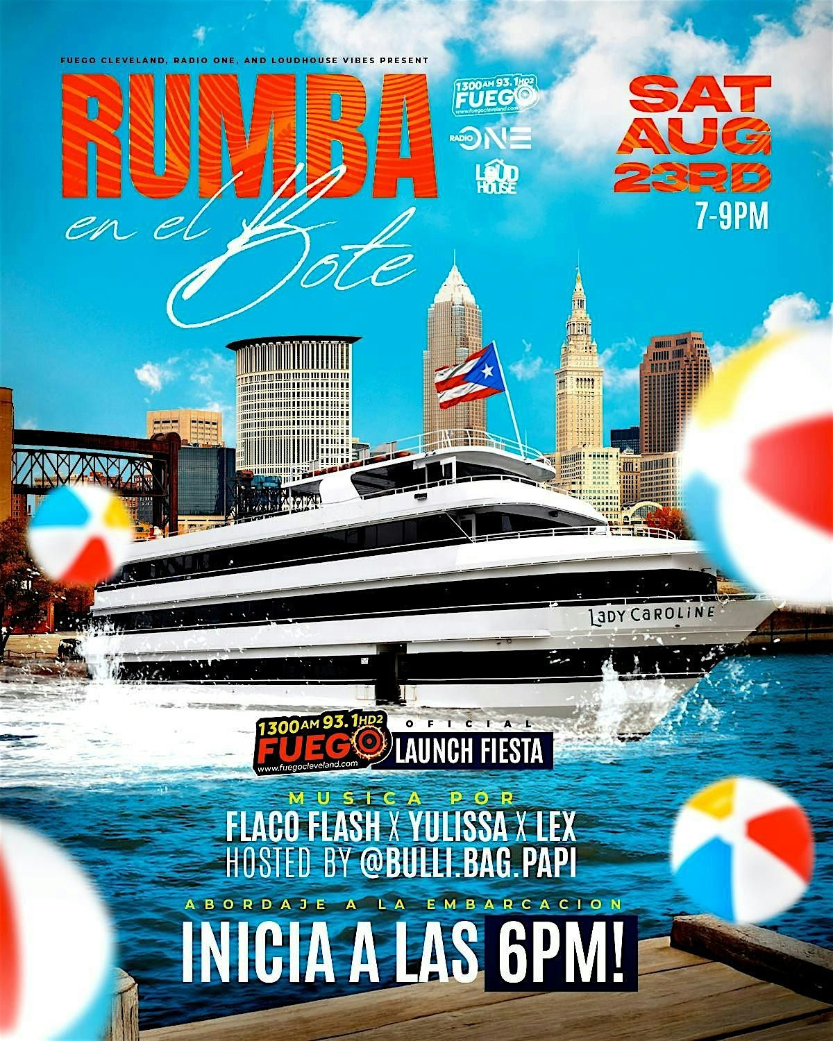 Rumba En El Bote - Fuego Cleveland Launch Fiesta Powered by LoudHouse Vibes, 23 August | Event in Cleveland