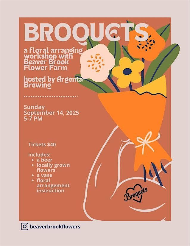 Beaver Brook Flower Farm Presents: Broquets at Argenta Brewing!, 14 September | Event in Portland | AllEvents