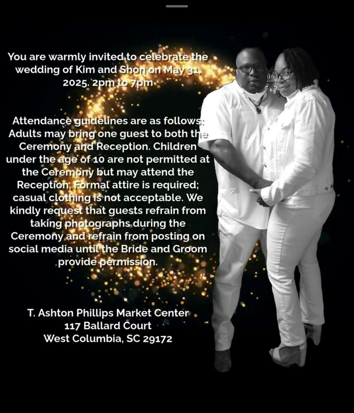 Kim and Shon Wedding, 31 May | Event in West Columbia | AllEvents