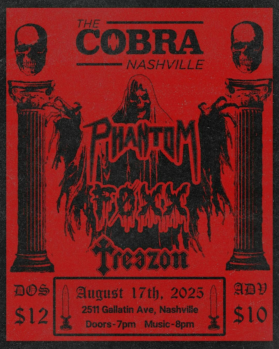 Venue: Phantom | FOXX | Treazon, 17 August | Event in Nashville | AllEvents