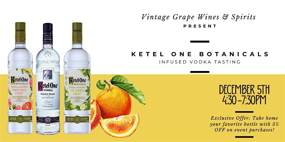 Shake Up Your Friday! Ketel One Vodka Tasting — Dec 5th, 5 December | Event in New York | AllEvents