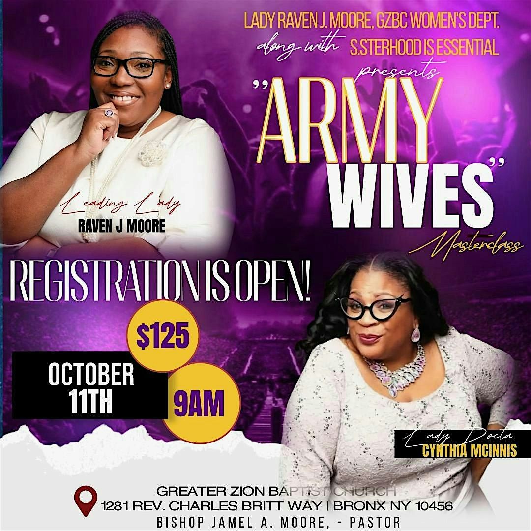 ARMY WIVES, 11 October | Event in The Bronx | AllEvents