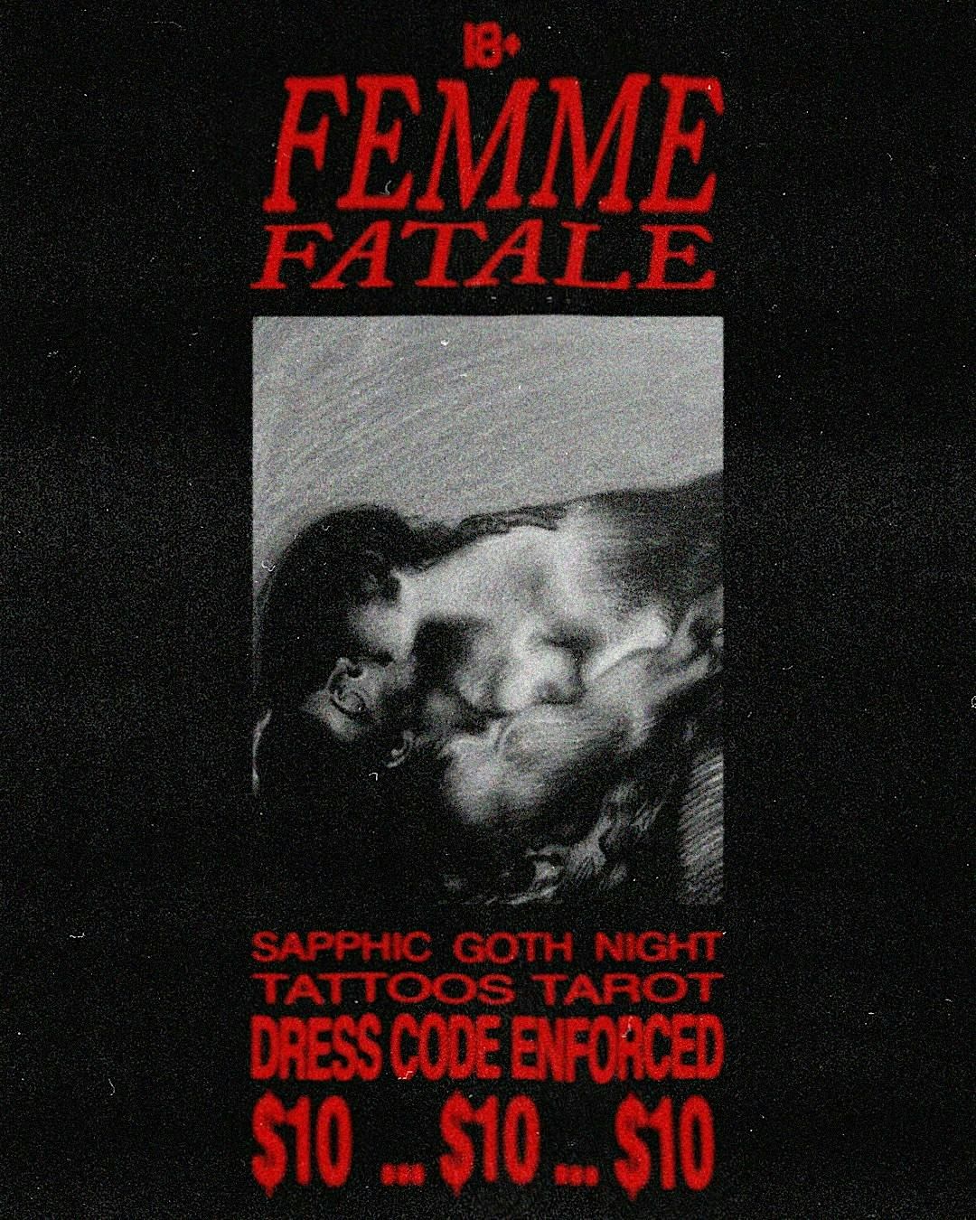 FEMME FATALE: Sapphic Goth Night, 10 May | Event in Seattle | AllEvents