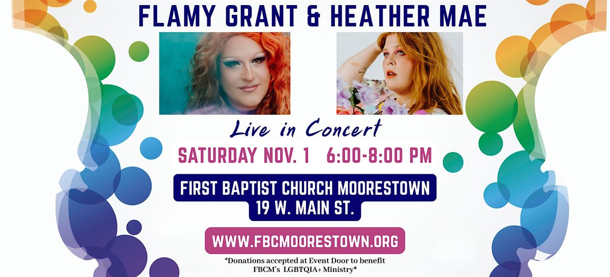 Flamy Grant and Heather Mae LIVE in Concert, 1 November | Event in Moorestown | AllEvents