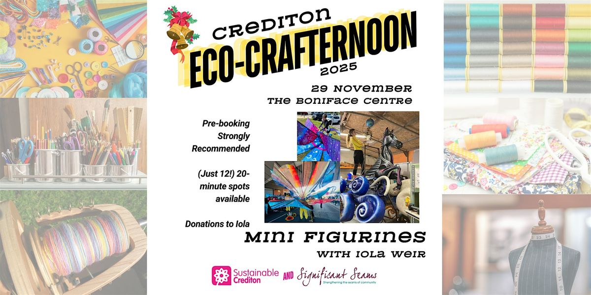 Figurine Making with Artist Iola Weir at the Eco Crafternoon, 29 November | Event in Crediton | AllEvents