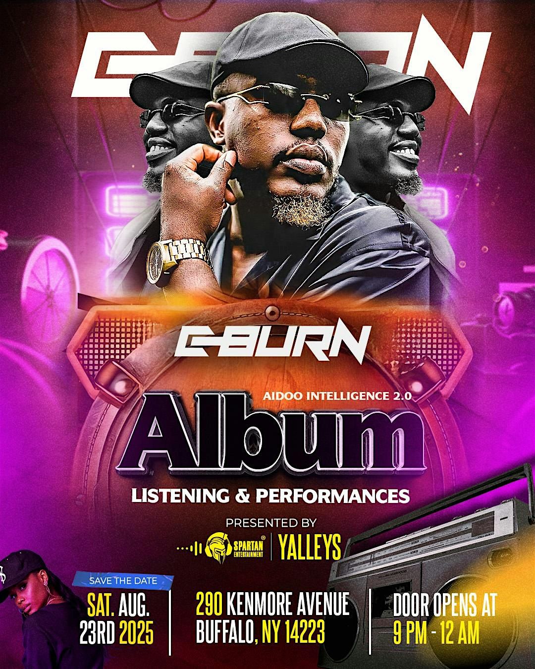 Aidoo Intelligence 2.0 Album Listening, 23 August | Event in Buffalo | AllEvents