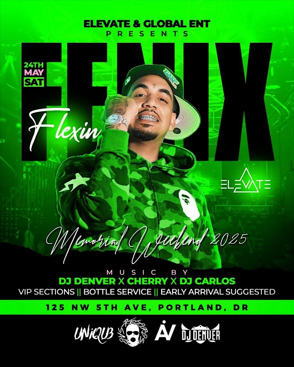 Elevate Nightclub & Global Ent Presents Fenix Flexin!, 24 May | Event in Portland | AllEvents